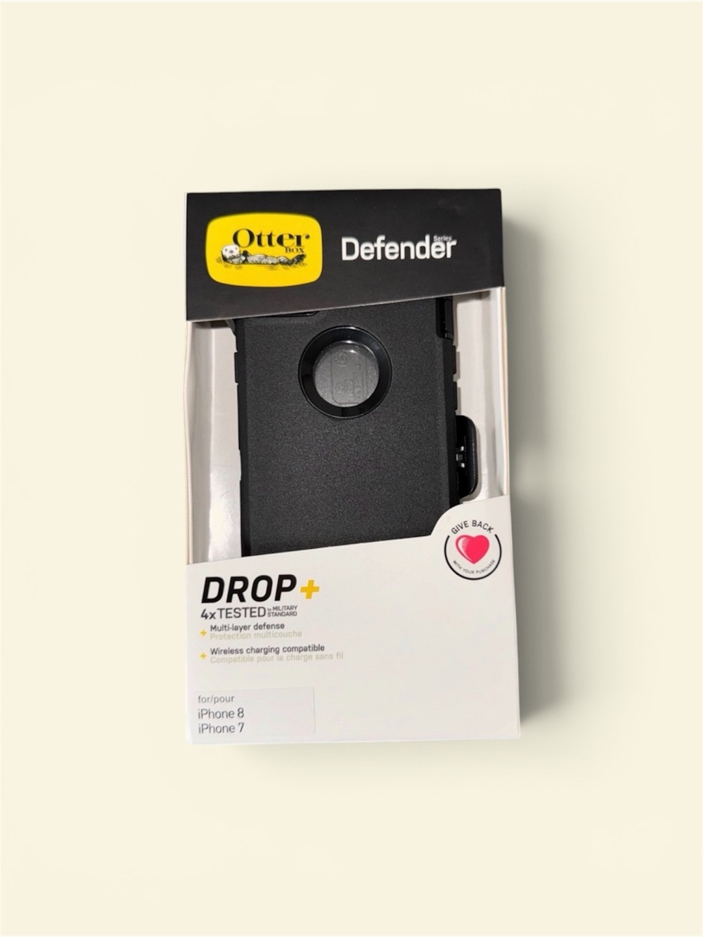 Defender Series Black Case for iPhone 8/7